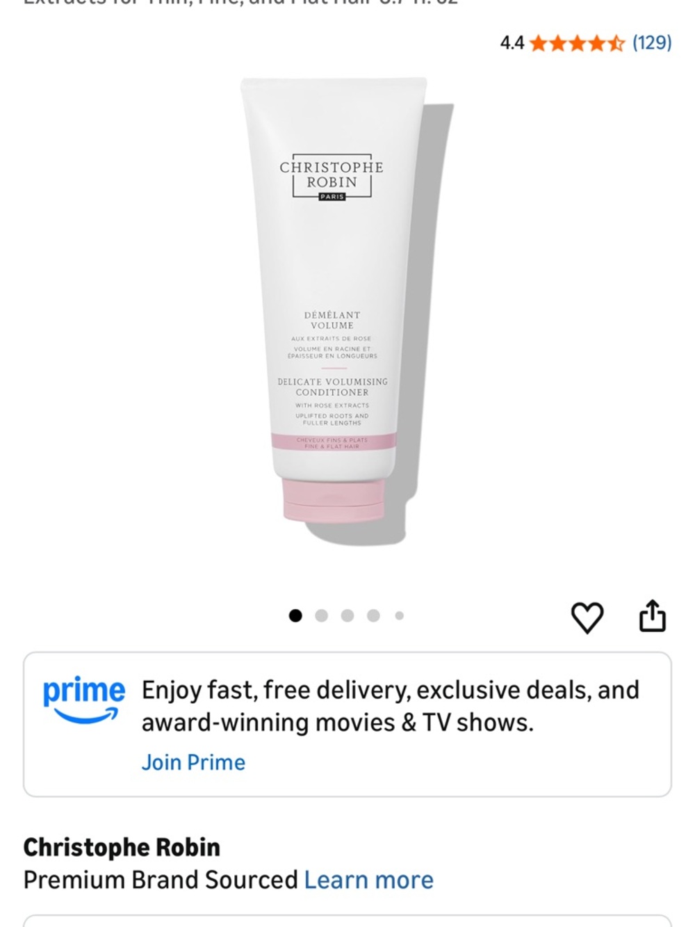 Christophe Robin Delicate Volumising Shampoo - Pink & White - Picture 4 of 6